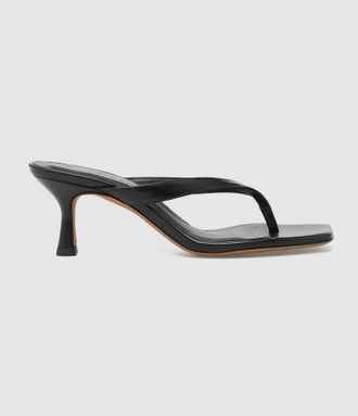 Jeanne Vouland Sandales Paros Cuir Noir