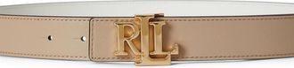 Ralph Lauren Brede omkeerbare leren riem met logo