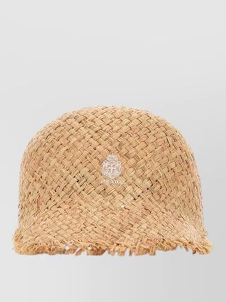 Prada raffia baseball cap