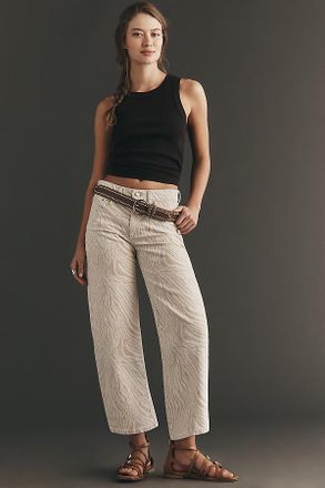 LE JEAN Nomad Ankle Mid-Rise Tapered Jeans