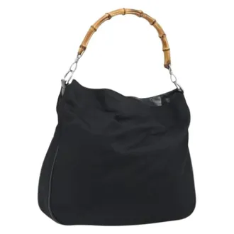 Gucci Vintage, unisex, Zwart, ONE Size, Nylon, Pre-owned Nylon gucci-bags