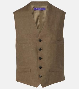 Ralph Lauren Collection Jaiden linen vest