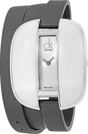 Calvin Klein Treasure Silver Dial Ladies Watch K2E23620