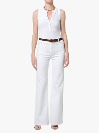 Citizens Of Humanity Kimberly Patch Pocket Flare Jeans In Soft White