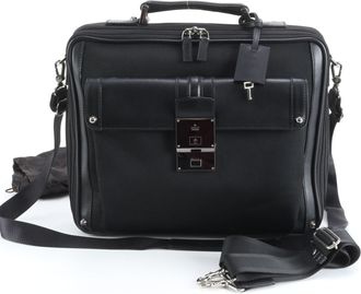 Gucci Black Leather Nylon Shoulder Bag (Pre-Owned)