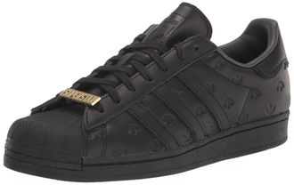 adidas Originals adidas Mens Superstar Shoe, Black/Black/Carbon, 11.5 UK