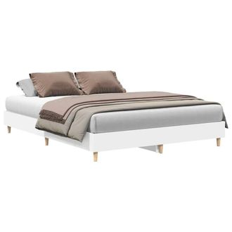 Berkfield Home Bed Frame No Mattress White 150x200 cm King Size Engineered Wood