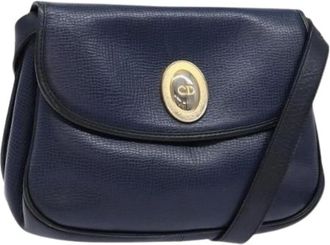 Dior Pre-owned Cross Body Bags, female, Blue, Size: ONE SIZE Pre-owned Vintage Shoulder Bag