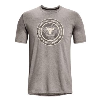 Under Armour Project Rock Globe Short Sleeve T-shirt Grey 1373746-295