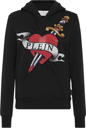 Philipp Plein Dames, Sweatshirts & Hoodies, Zwart, Maat: XS Katoen