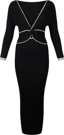 Liu Jo Abito midi a coste - Nero