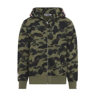 A Bathing Ape 1st Camo Shark Full Zip Hoodie - Sweatshirts & Hoodies - Hombre - Verde - XL
