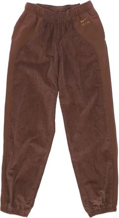 Nike Corduroy Fleece High-waisted Trainingsbroek - Dames - Outdoor broeken - Bruin - M - Katoen - Fitness