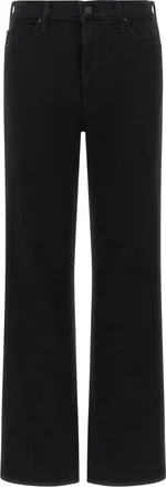 Mother Black Flared High Rise Jeans