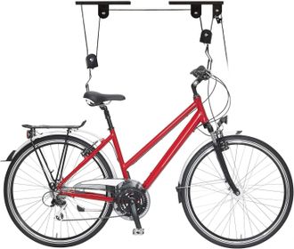 OEM Elevador De Bicicletas, Hasta 30 Kg, Altura M&aacute;xima Del Techo 4 M, Almacenamiento De Bicicletas, Garaje, S&oacute;tano, Negro, Adulto Unisex, 1 Unidad