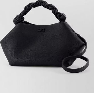 Ganni bou small grained shoulder bag