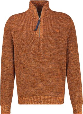 Lerros Troyer LERROS, Herren, Gr. XL, pumpkin orange, Strick, Obermaterial: 100% Baumwolle, unifarben, regular fit normal, ohne Ausschnitt, Rippb&uuml;ndchen, Pul