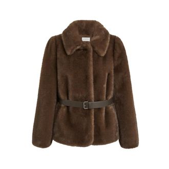 P.A.R.O.S.H. Giacca - female - P.A.R.O.S.H. - Faux Fur & Shearling Jackets - Brown - XS - Jackets