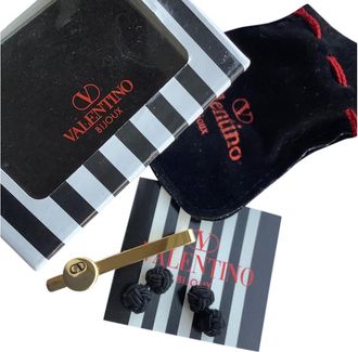 Valentino Garavani Valentino Vintage Cufflinks & Tie Clip Set