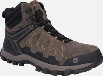 Hi-Tec Mens Hi-Tec V-Lite Explorer WP Cow Suede Leather Mens Chestnut/Orange Hiking Boots - Brown - Size: 12