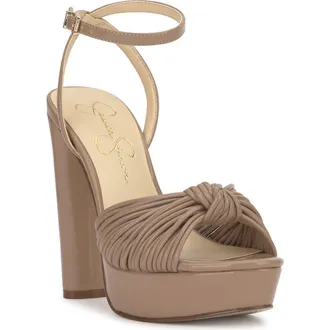 Jessica Simpson Immie Platform Sandal in Chai Latte at Nordstrom, Size 12