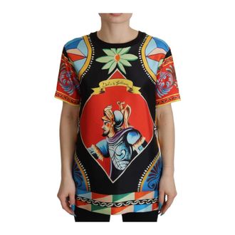 Dolce & Gabbana Dames, Tops, Veelkleurig, Maat: 3XS Zijde