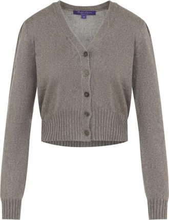 Ralph Lauren Collection Cardigan - Dames - Vesten - Bruin - S - Kasjmier - Truien & Vesten