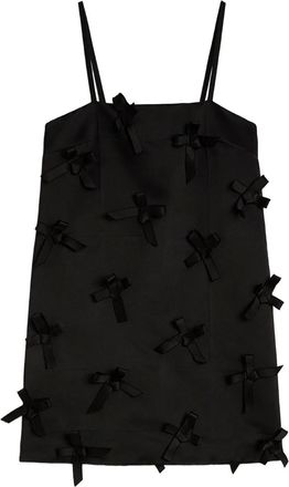 Jil Sander Abito corto Duchess con fiocco - Nero
