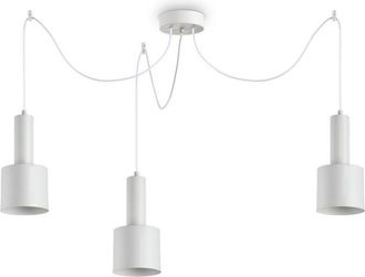 Ideal Lux Holly - Lámpara colgante de techo para interior 3 luces Blanco, E27 - Ideal Lux