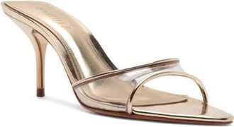 Schutz Elodie Sandal in Platinum at Nordstrom, Size 10.5