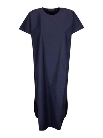 Sofie D'Hoore Crew Neck S/Sl Dress With Curved Hem
