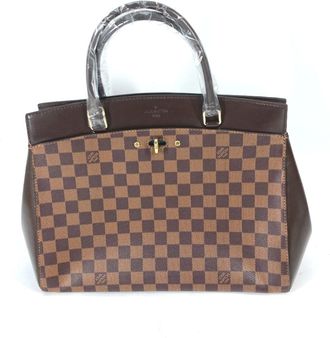 Louis Vuitton Brown Ebene Damier Canvas Handbag Shoulder Bag Tote Bag (Pre-Owned)