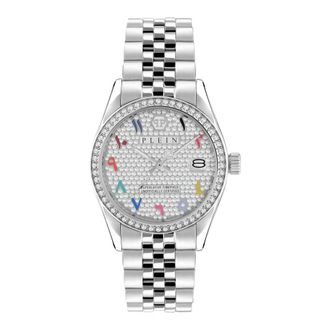 Philipp Plein Date Superlative Horloge - Dames - Horloges - Grijs - ONE Size - Accessoires