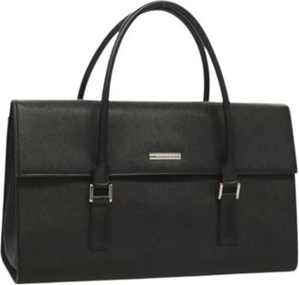 Burberry Pre-owned Handbags, female, Black, Size: ONE SIZE Pre-owned Vintage Handbag