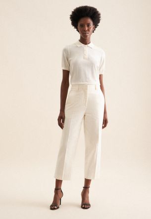 Seidensticker Culotte SEIDENSTICKER Schwarze Rose, Damen, Gr. 48, Normalgr&ouml;ssen, beige (ecru), 100% Baumwolle, unifarben, Hosen Culotte