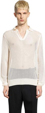Tom Ford Semi-sheer Long Sleeve Polo Shirt
