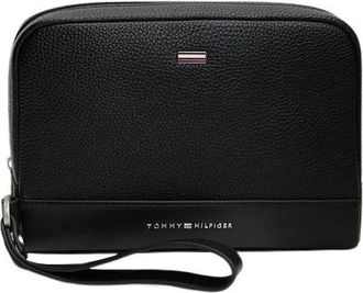 Tommy Hilfiger TH Central Pouch - Heren - Toilettassen - Zwart - ONE Size - Tassen