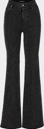 Veronica Beard Crosbie Embellished Flare Jeans
