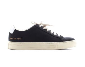 Common Projects Retro Low black & silver trainers Size 36