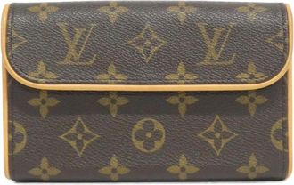 Louis Vuitton Brown Coated Canvas Fanny Pack Pochette (Pre-Owned)