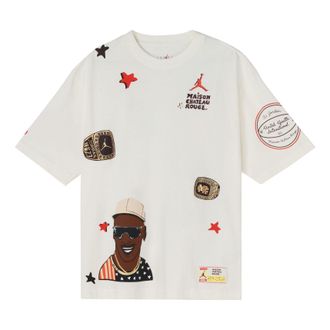 Nike Jordan Air Jordan x Maison Chateau Rouge Crossover Tee White Red Brown DJ9767-133