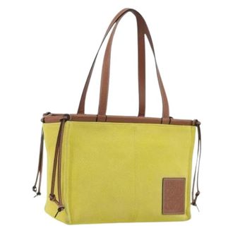 Loewe Pre-owned Tote Bag - Dames - Vintage Shopper - Geel - ONE Size - Leer - Vintage