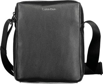 Calvin Klein Must Reporter Messenger Bag - Heren - Schoudertassen - Zwart - ONE Size - Leer - Tassen