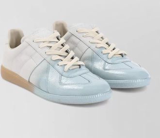 Maison Margiela replica low top leather sneakers rubber sole