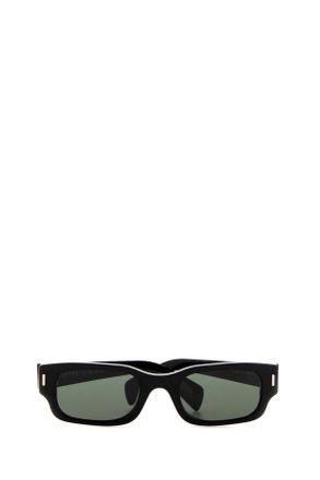 Alexander McQueen Womens Black Acetate Panthos Sunglasses Acetrenew Occhiali Da Sole
