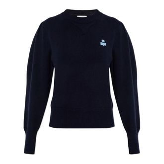 Isabel Marant Round-neck Knitwear, female, Blue, Size: XS Kelaya Sweater