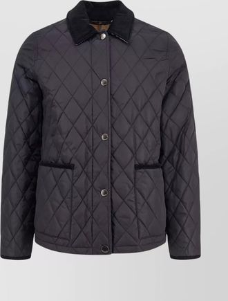 Burberry quilted fitted jacket