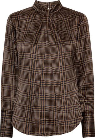 Karmamia Dames, Blouses & Shirts, Bruin, Maat: L