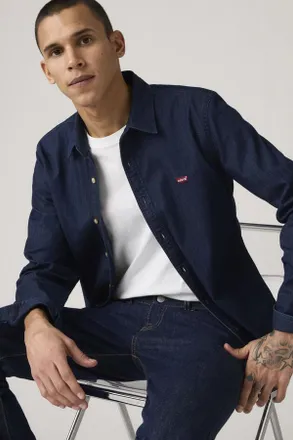 Levi's Camisa de fit estrecho Battery Housemark - Hombre - 2XL - Azul / Mookie Dark Wash