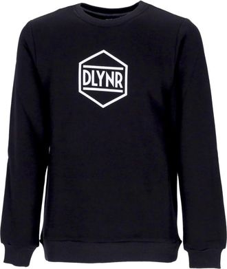 Dolly Noire Zwart Logo Crewneck Sweatshirt Lange Mouw - Heren - Sweatshirts - Zwart - XL - Katoen - Hoodies & sweatvesten